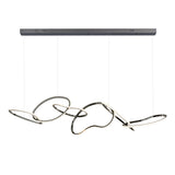 Unity 6-Light LED Linear Pendant by ET2 - Black Chrome