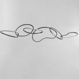 Unity 6-Light LED Linear Pendant by ET2 - Black Chrome