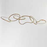Unity 6-Light LED Linear Pendant by ET2 - Brushed Champagne