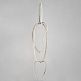 Unity Vertical LED Pendant Black Chrome By ET2 Front View