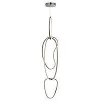 Unity Vertical LED Pendant Black Chrome By ET2