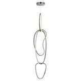 Unity Vertical LED Pendant Black Chrome By ET2