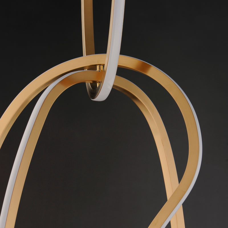 Unity Vertical LED Pendant Brushed Champange By ET2 Detailed View1