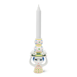 Bjørn Wiinblad Lady with Hat Candleholder, Yellow, H: 6.3" By Bjorn Wiinblad