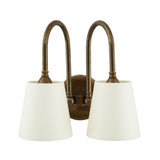 Uppsala Double Wall Light - Antique Brass