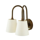 Uppsala Double Wall Light - Antique Brass