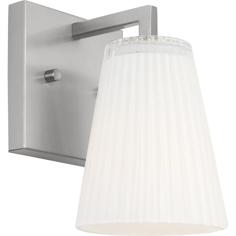 Upson Wall Sconce — Small, Brushed Nickel