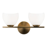 Uptowne Bath and Vanity Light 14 Inch Aged Gold Brass