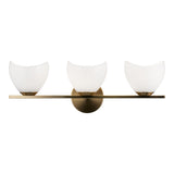 Uptowne Bath and Vanity Light 21 Inch Aged Gold Brass