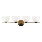 Uptowne Bath and Vanity Light 27 Inch Aged Gold Brass