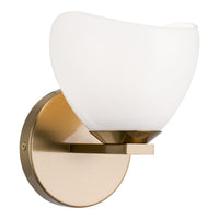 Uptowne Bath and Vanity Light 6 Inch Aged Gold Brass