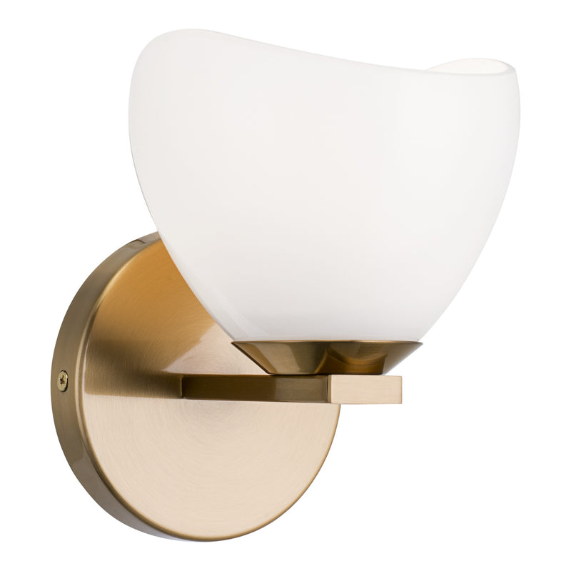 Uptowne Bath and Vanity Light 6 Inch Aged Gold Brass