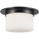 Urban Bronze/Alabaster 5x11inch Mineral Flush Mount-Round by Alora Lighting