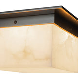 Urban Bronze/Alabaster 5x11inch Mineral Flush Mount-Square by Alora Lighting Details
