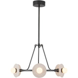 Urban Bronze/Alabaster Dahlia Chandelier by Alora Lighting