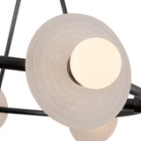 Urban Bronze/Alabaster Dahlia Chandelier by Alora Lighting Details
