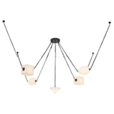 Urban Bronze/Alabaster Mineral Chandelier by Alora Lighting