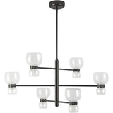 Urban Bronze/Clear Glass Sutton Chandelier by Alora Lighting