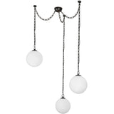 Urban Bronze/Cloudy Glass 12inch Petra Chandelier by Alora Lighting