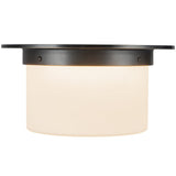 Urban Bronze/Opal Glass 5x11inch Mineral Flush Mount-Round by Alora Lighting