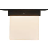 Urban Bronze/Opal Glass 5x8inch Mineral Flush Mount-Square by Alora Lighting