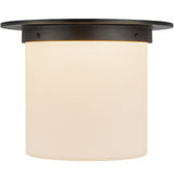 Urban Bronze/Opal Glass 8x11inch Mineral Flush Mount-Round by Alora Lighting
