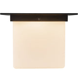 Urban Bronze/Opal Glass 8x11inch Mineral Flush Mount-Square by Alora Lighting