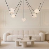 Urban Bronze/Opal Glass Mineral Chandelier by Alora Lighting
