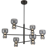 Urban Bronze/Smoked Glass Sutton Chandelier by Alora Lighting