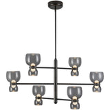 Urban Bronze/Smoked Glass Sutton Chandelier by Alora Lighting
