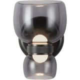 Urban Bronze/Smoked Glass Sutton Wall/Vanity Light by Alora Lighting