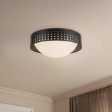 Urban Bronze 14inch Astoria Flush Mount by Kuzco