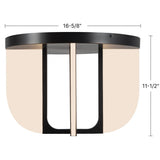 Urban Bronze 16inch Anders Semi-Flush Mount by Alora Lighting Dimensions