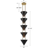 Urban Bronze 48inch Versus Pendant by Alora Lighting Dimensions
