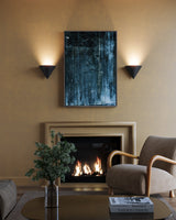 Urban Bronze 8inch Versus Wall Sconce by Alora Lighting in Living Room