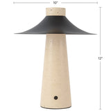 Urban Bronze Hagen Table Lamp by Alora Lighting Dimensions