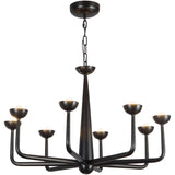 Urban Bronze Spade Chandelier by Alora Lighting