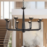 Urban Bronze Spade Chandelier by Alora Lighting