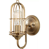 Urban Renewal Cage Wall Sconce — 12.25 Inch, Dark Antique Brass