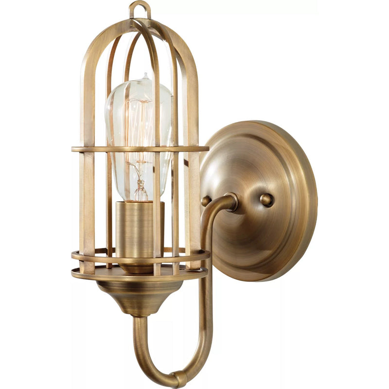 Urban Renewal Cage Wall Sconce — 12.25 Inch, Dark Antique Brass