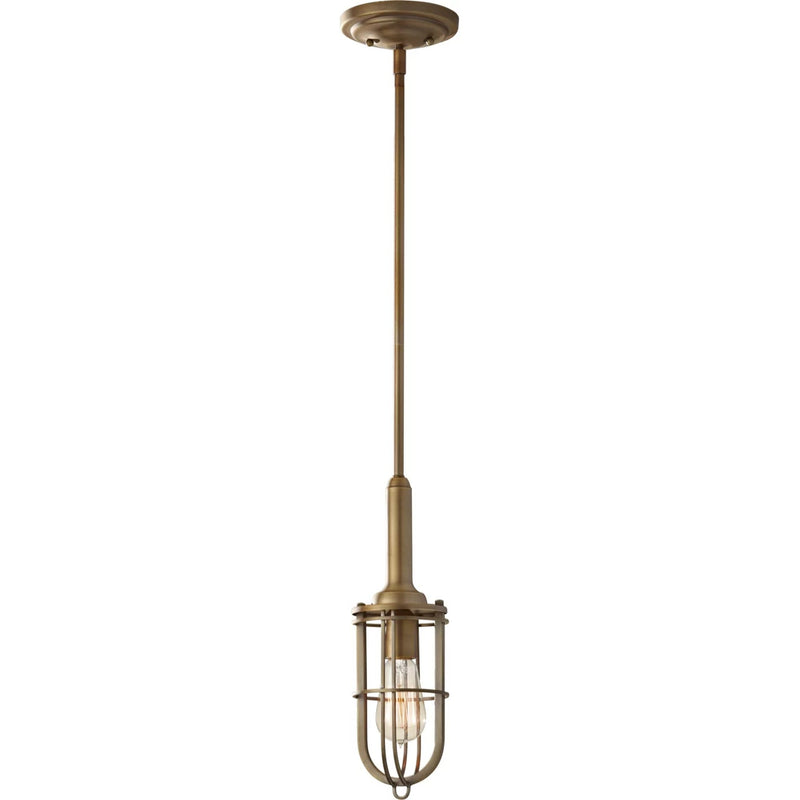 Urban Renewal Closed Cage Pendant — Dark Antique Brass