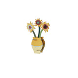 Van Gogh Flowers Pop-Out Card, alternate view