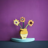 Van Gogh Flowers Pop-Out Card, styled in an interior