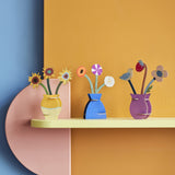 Van Gogh Flowers Pop-Out Card, styled in an interior