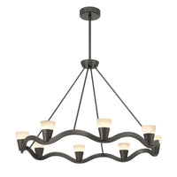 Vance 39'' Integrated LED Bronze Noir Chandelier by Crystorama