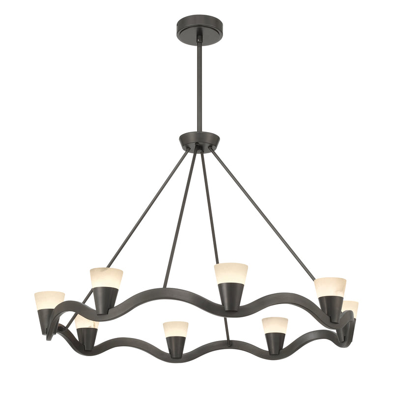 Vance 39'' Integrated LED Bronze Noir Chandelier by Crystorama