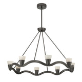 Vance 39'' Integrated LED Bronze Noir Chandelier by Crystorama