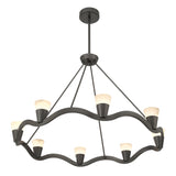 Vance 39'' Integrated LED Bronze Noir Chandelier by Crystorama