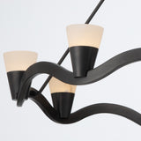 Vance 39'' Integrated LED Bronze Noir Chandelier by Crystorama