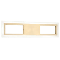 Valance Vanity Light Small Aged Gold Brass Matteo
